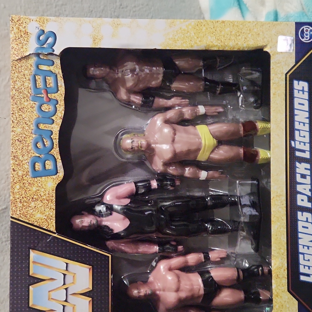 WWE Bend-Ems Bendable Figures Wrestling Legends 4 Pack